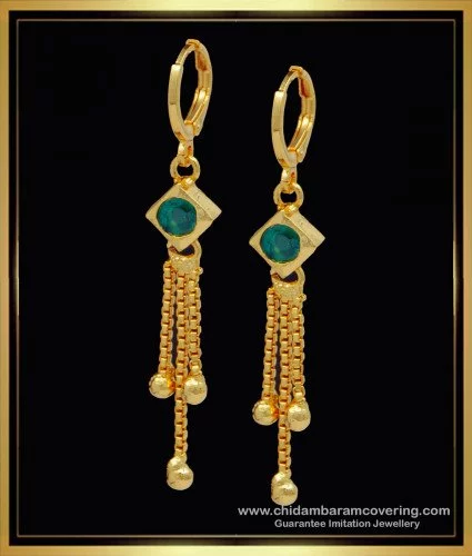 Buy Mahi Gold Plated Single Line Crystals Hoop Bali Piercing Mens Earrings  (ER1109839GMen) Online at Best Prices in India - JioMart.
