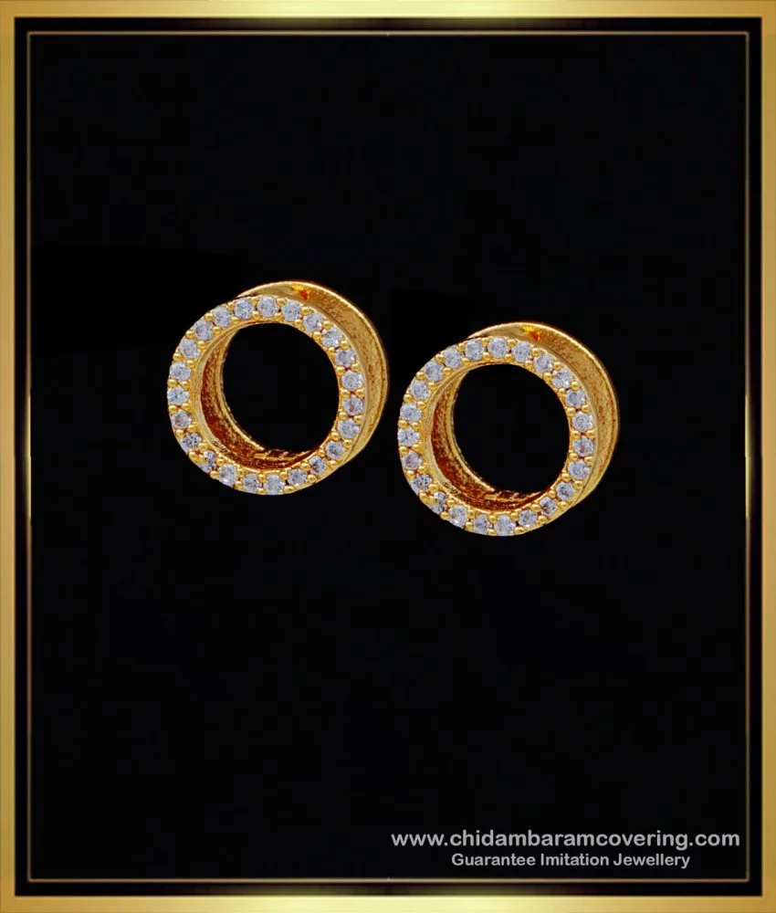 Cut Out Circle Earrings - Gold Earrings Manuela Carl Pistachios