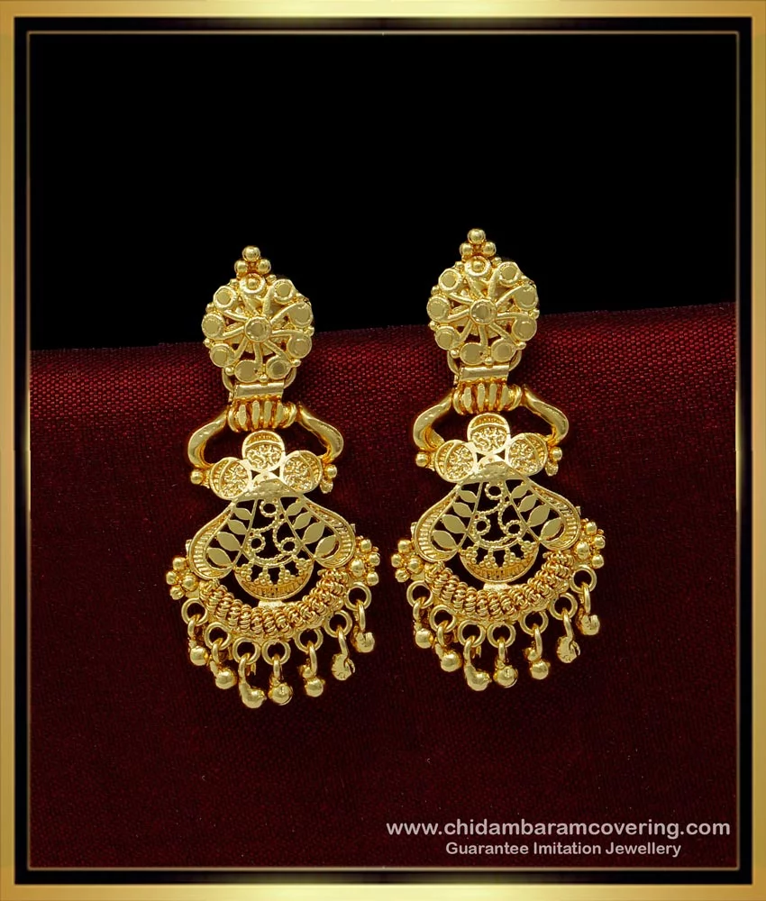 Medium Size Stylish And Designer Gold Bridal Earrings For Party And Wedding  at 30000.00 INR in Jodhpur | Vardhman Jewellers