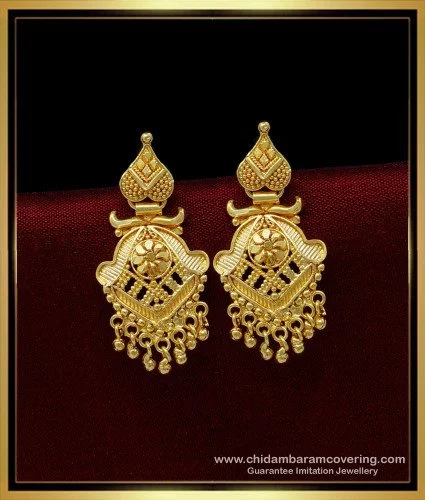 Shop 4gram gold earrings designs online  Kalyan Jewellers