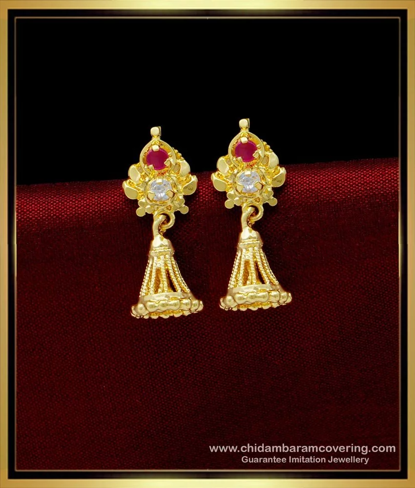 Buy New Model Bridal Wear Gold Design Gold Danglers Earring Collections Buy  Online