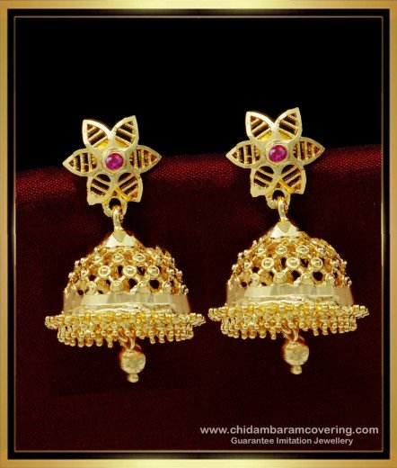 Buy Beautiful Jhumkas Gold Plated Bridal Wear Big Size Jimiki Kammal ...