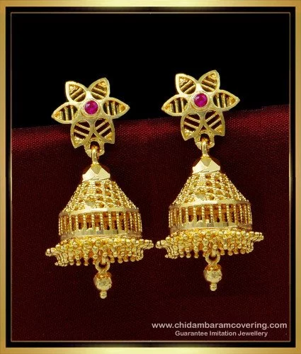 Gold Plated South Indian Jhumki Earrings