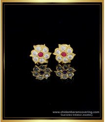 ERG1469 - Traditional Gold Earrings Model Impon Earrings Online Shopping 