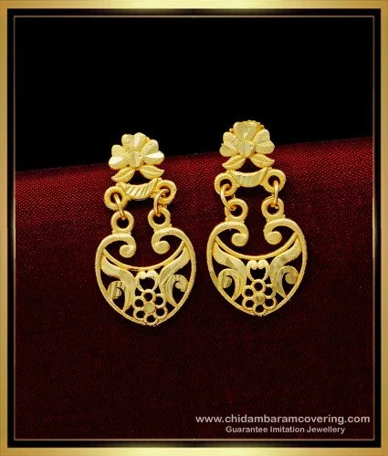 Natural Stone Hanging Earrings (color option) -KE100775 – Kaya Online