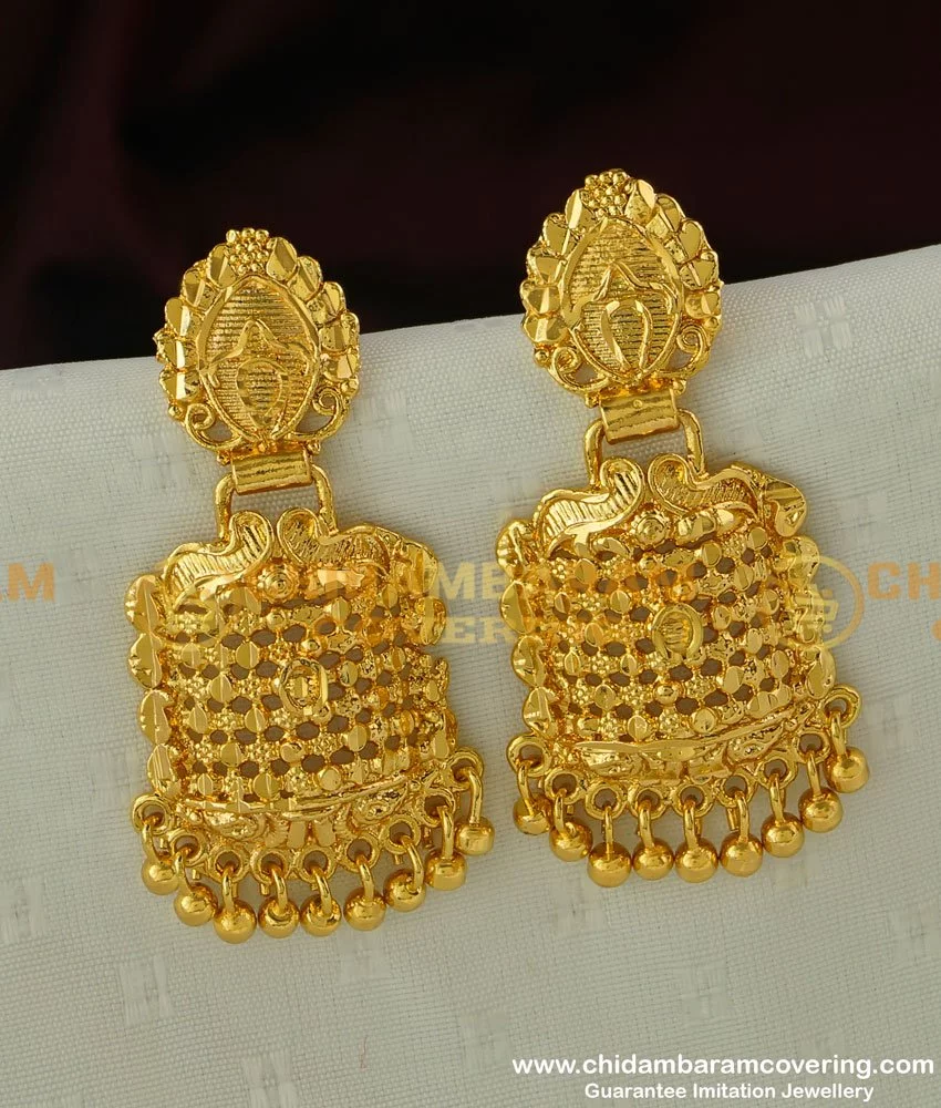 Designer Gold Plated Earrings UC-NEW2852 – Urshi Collections