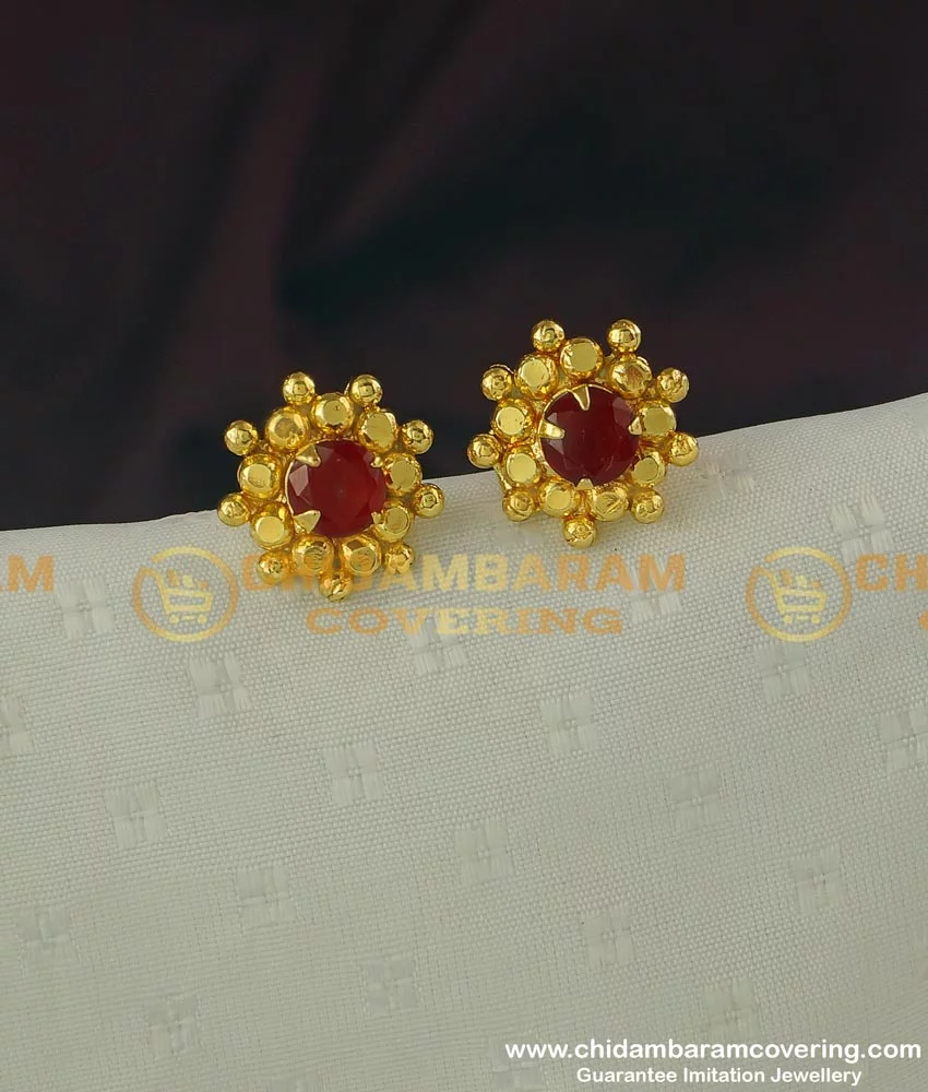 Buy Yellow Gold & White Earrings for Women by Pc Jeweller Online | Ajio.com