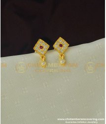 ERG384 - Cute Small Size Impon Stone Studs for School Girls