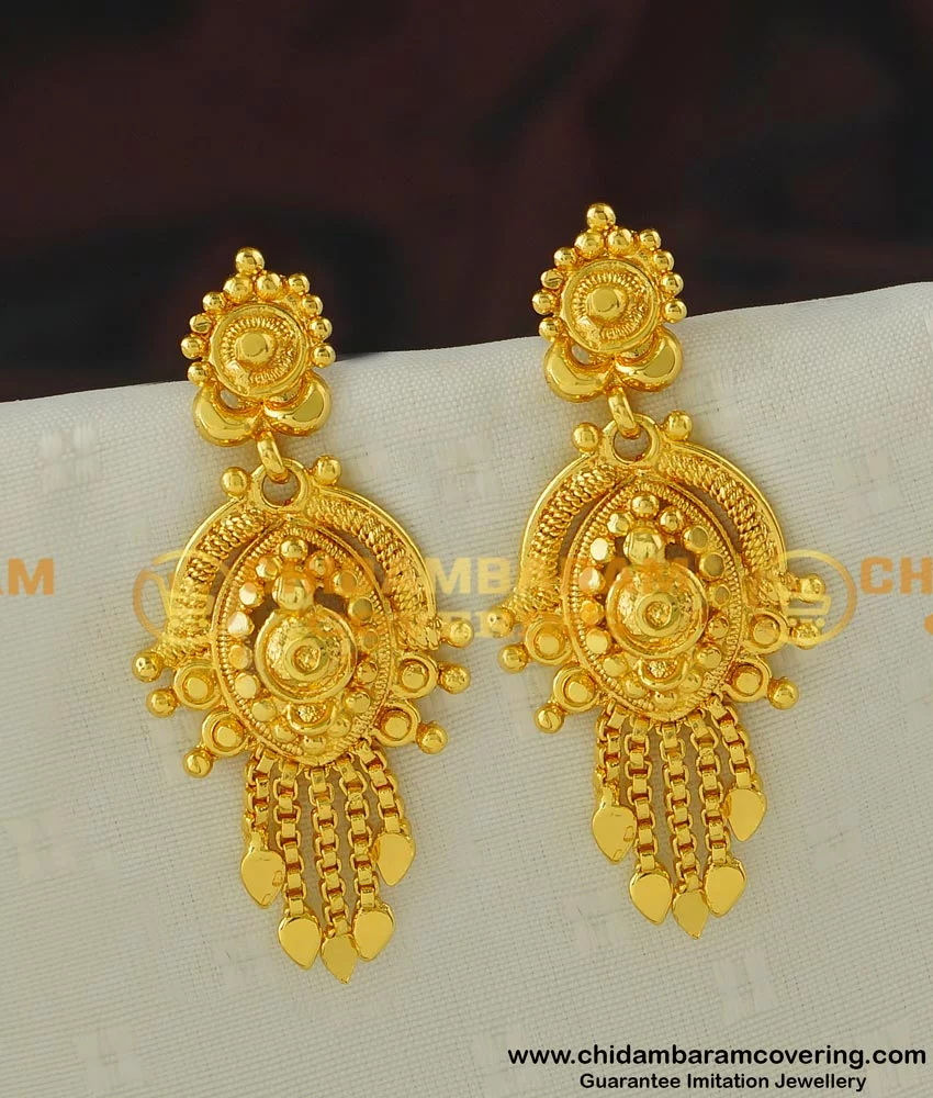 Buy Daily Wear Light Weight Gold Inspired Earrings Gold Covering ...