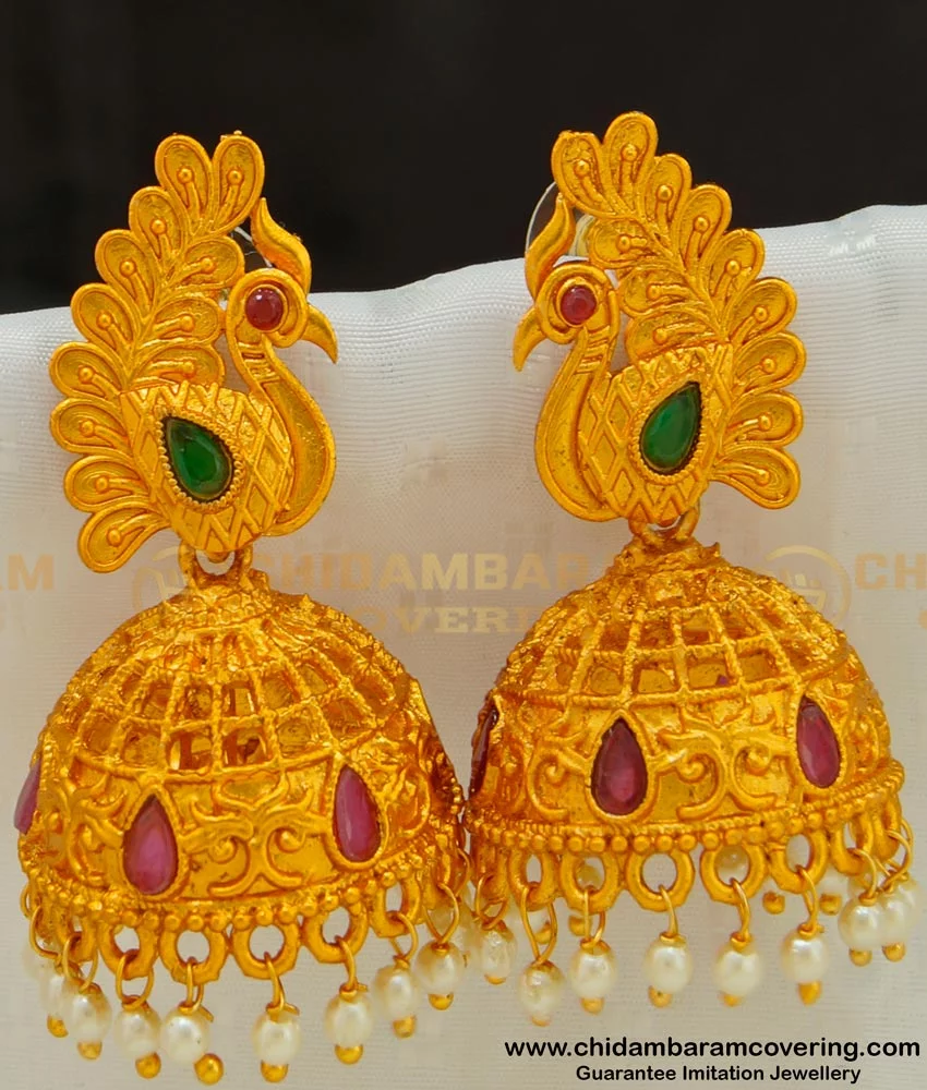 TANISHQ Antique Temple Gold Drop Earrings in Phagwara - Dealers,  Manufacturers & Suppliers - Justdial