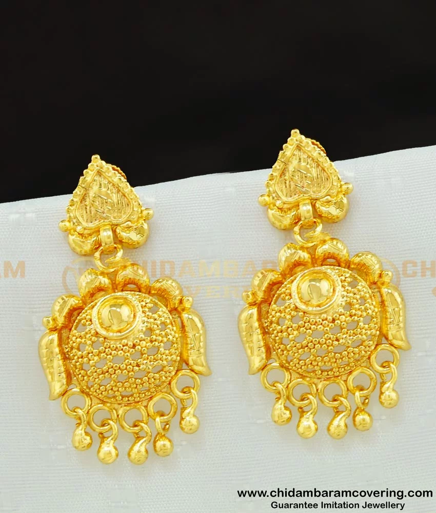 Buy Elegant Ruby Stone with White Pearl Stud Earring Original Gold Plated  Jewellery Online