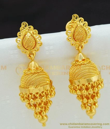 ADINA GOLD EARRING Online Jewellery Shopping India  Dishis Designer  Jewellery