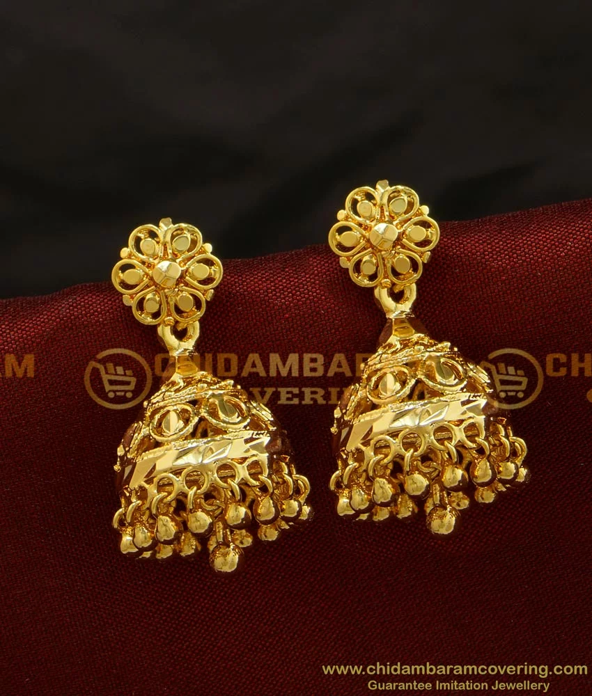 Buy Traditional Gold Plated Jhumkas Designs Imitation Jewellery ...