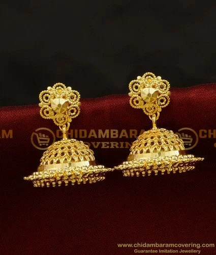 New style sale gold jhumka