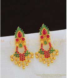 ERG815 - High Quality Function Wear Ad Multi Stone One Gram Earring for Ladies