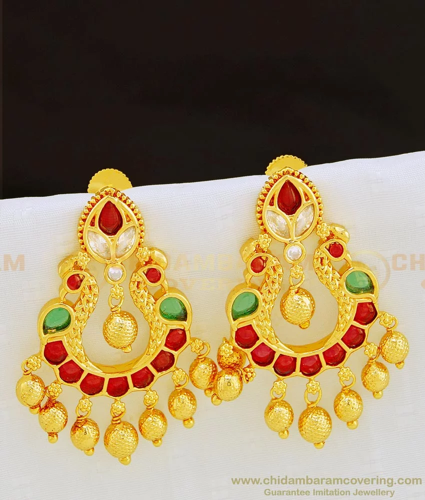 Traditional Chandbali Earrings - Navam Collections