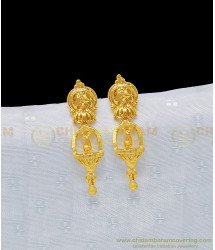ERG970 - New Model Gold Design Jhumka Earring 1 Gram Gold Guarantee Jewelry Shop Online