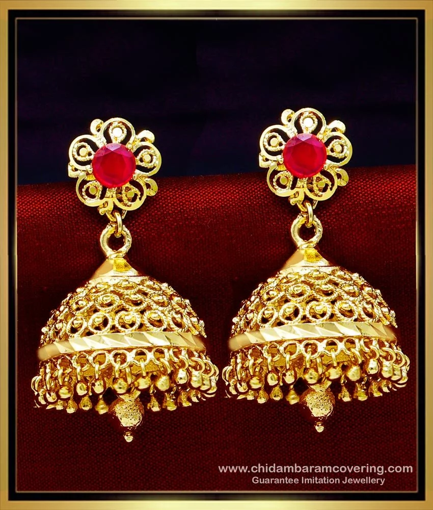 Buy First Quality Guaranteed Gold Plated Jhumka Earrings Online