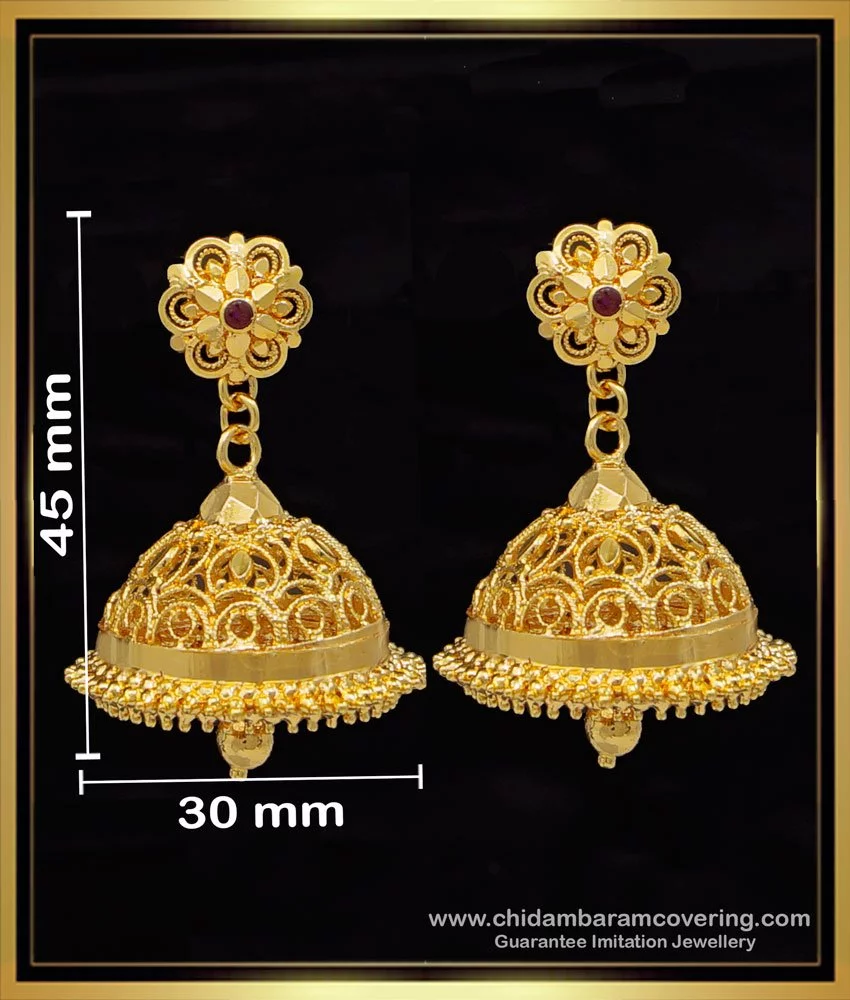 Buy Gold Layered Jhumka Online for Women | Parakkat Jewels