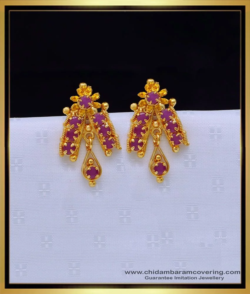 Daily wear Round Trendy Diamond Stud Earrings, 18 Kt, Size: Approx. 5-8 mm  at Rs 10000/pair in Tiruvannamalai