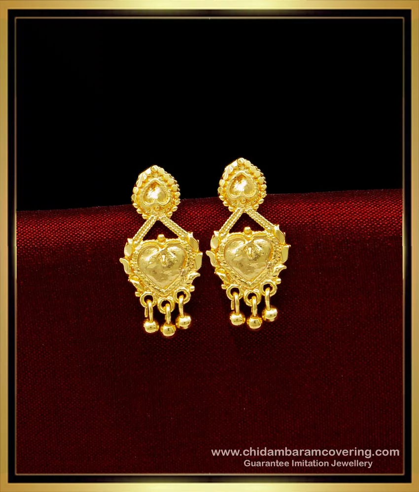 Buy Light Weight Small Earrings 1 Gram Gold Jewellery Online