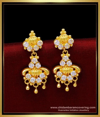 Buy GoldToned  White Earrings for Women by The Pari Online  Ajiocom