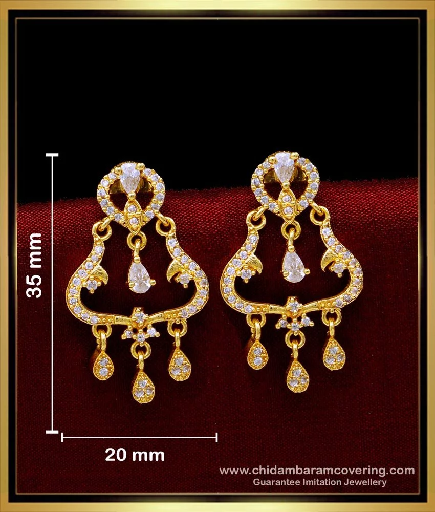 Buy Floral Jhumki Nakshatra CZ Chandbali Earrings | Tarinika