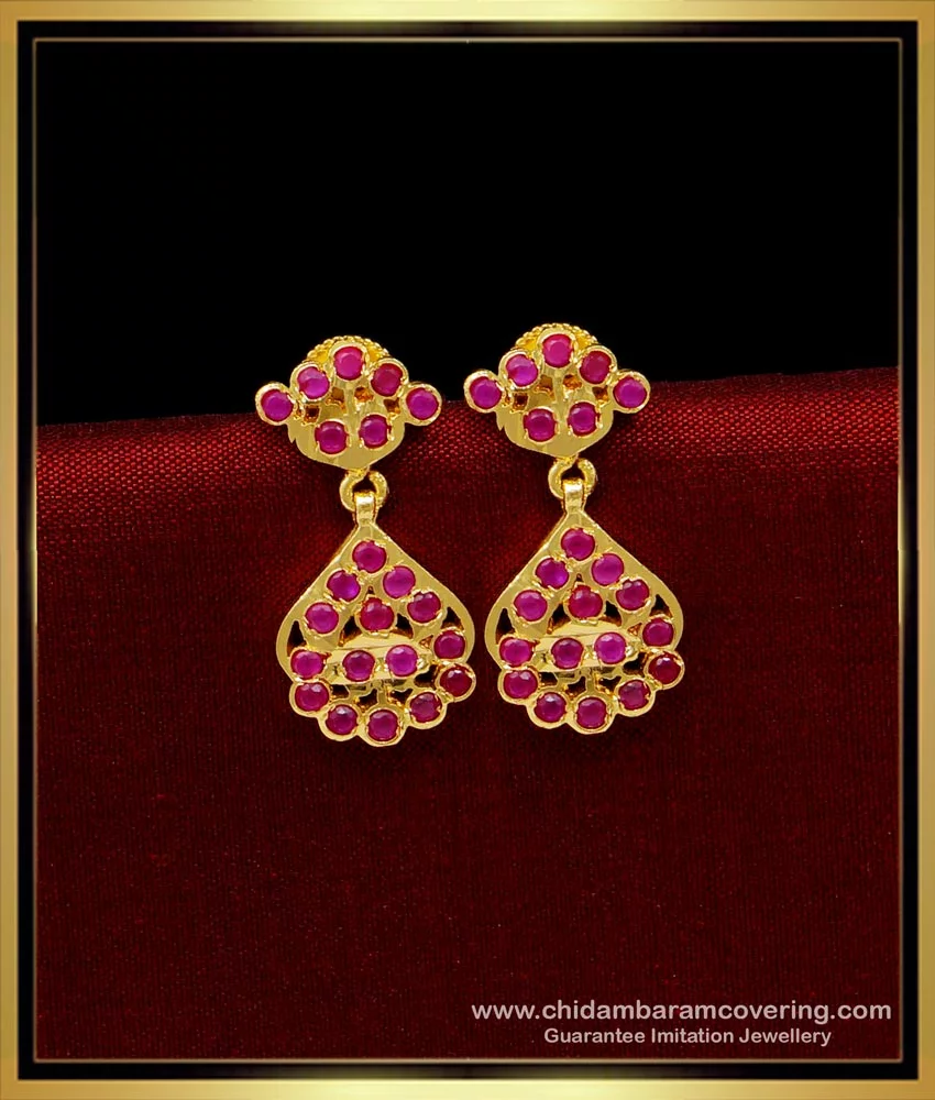 Marissa Ruby Earring Online Jewellery Shopping India | Yellow Gold 14K |  Candere by Kalyan Jewellers