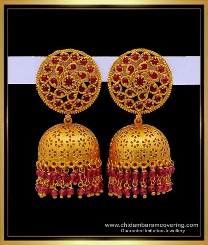 gold bahubali earrings