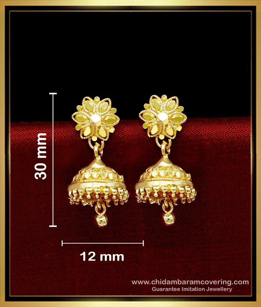 Gold jimikki sale kammal online shopping