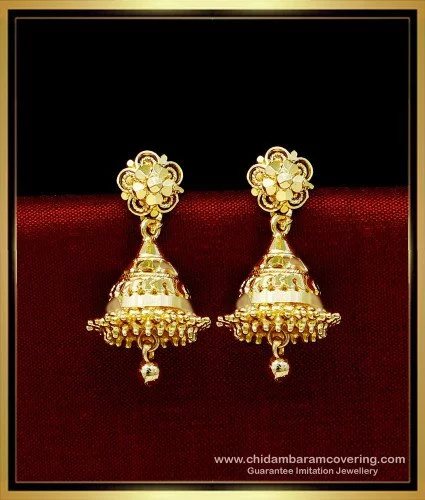 Buy Latest Kerala Bridal Design Big Jhumka Earrings Indian Jewelry Online