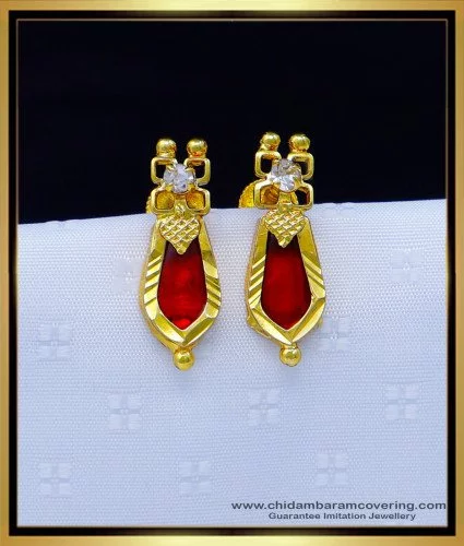 GOLD EARRING DESIGN WITH PRICE - YouTube