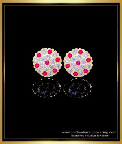 Bridal Jadau Floral Chandbali Earrings – Curio Cottage