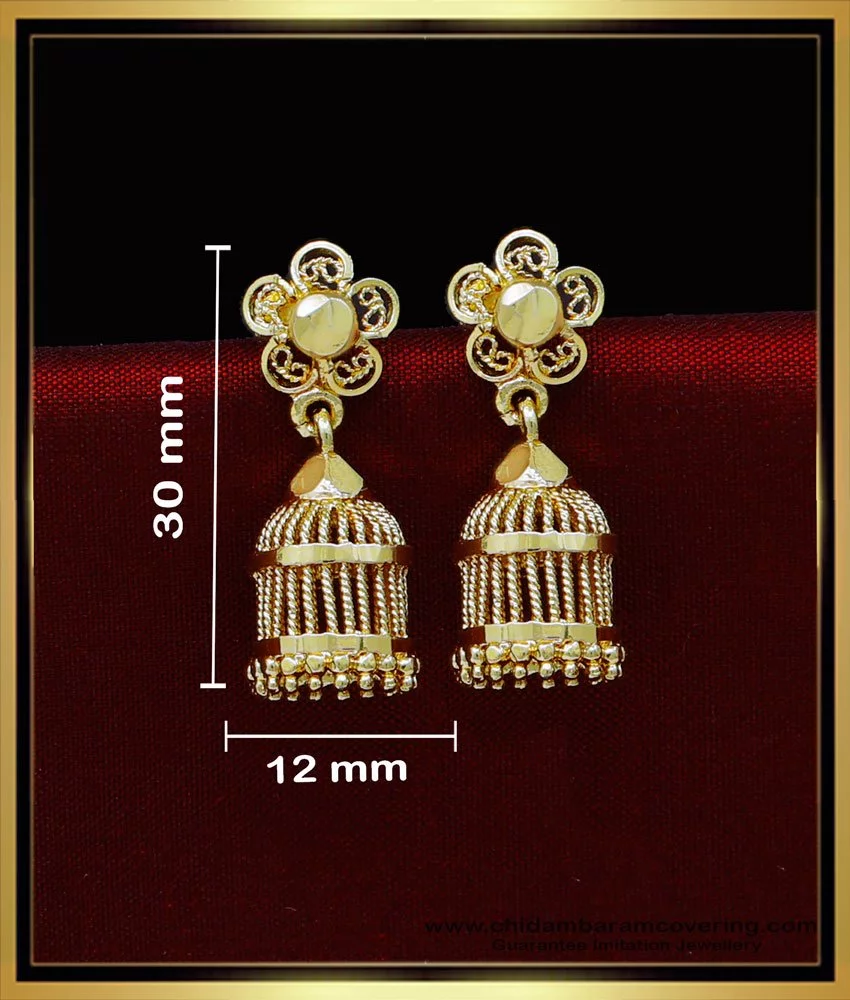 Latest gold jhumka sale traditional style designs