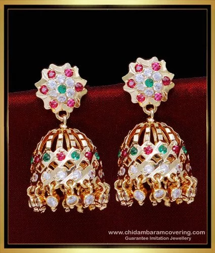 Metal on sale jhumka design