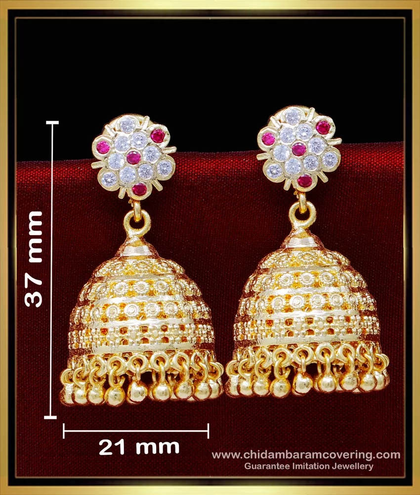 Stylish bridal deals gold jhumka design