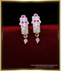 ERG1866 - 1 Gram Gold Artificial Jewellery Earrings Design Gold Tops