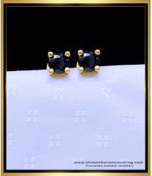ERG1888 - Elegant Single Stone 1 Gram Gold Earrings for Baby Girl