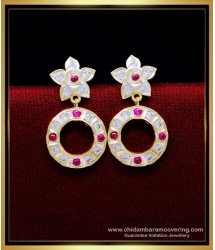 ERG1923 - Stylish Daily Wear Gold Earrings Design Impon Kammal