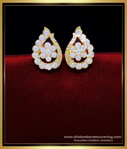 Buy Unique Peacock Design One Gram Gold Impon Chandbali Earrings for ...