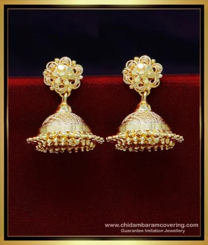 Buy One Gram Gold Daily Wear One Gram Gold Jhumkas Designs for Women