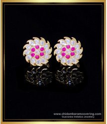 ERG1999 – Beautiful Impon Stone Gold Plated Earrings Daily Use