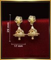 white stone jhumkas, gold plated jhumkas, gold plated earrings, gold plated jewelry online, gold plated earrings for women, 1 gram gold earrings, 1 gram gold jewellery online, 1 gram gold plated earrings, 1 gram gold jewellery online shopping cash on delivery