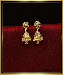 ERG2018 - Small Size Gold Plated Daily Wear Jhumka for Girls