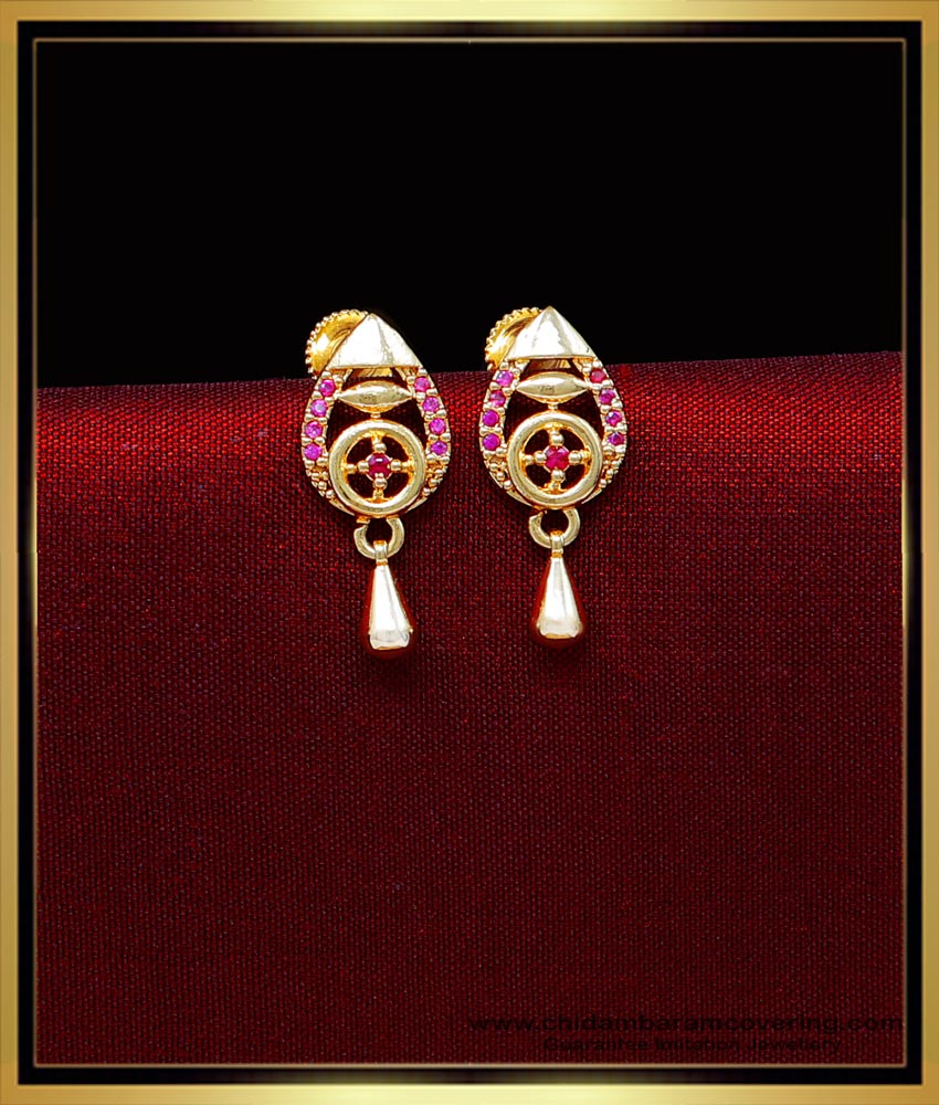 earrings design stud, earrings design gold tops, gold plated earrings, gold plated earrings for women, 1 gram gold earrings, 1 gram gold jewellery online, 1 gram gold plated earrings, Stud Earrings Gold designs, Stud Earrings Artificial, 1 gram gold earrings designs