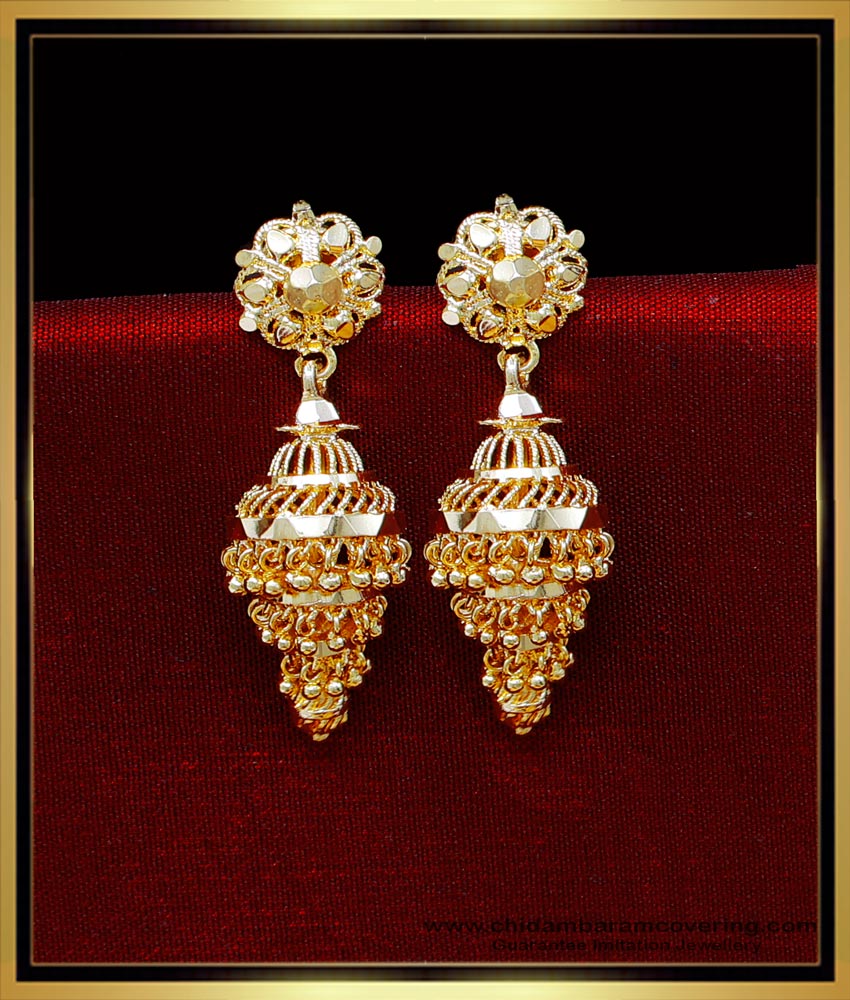 white stone jhumkas, Traditional jhumkas online, gold jhumkas online, women jhumkas online, jhumkas designs, Jhumkas designs with price, New jhumka design gold, jhumkas gold plated, Jhumka Earrings Gold, jhumkas earrings, jhumkas gold designs