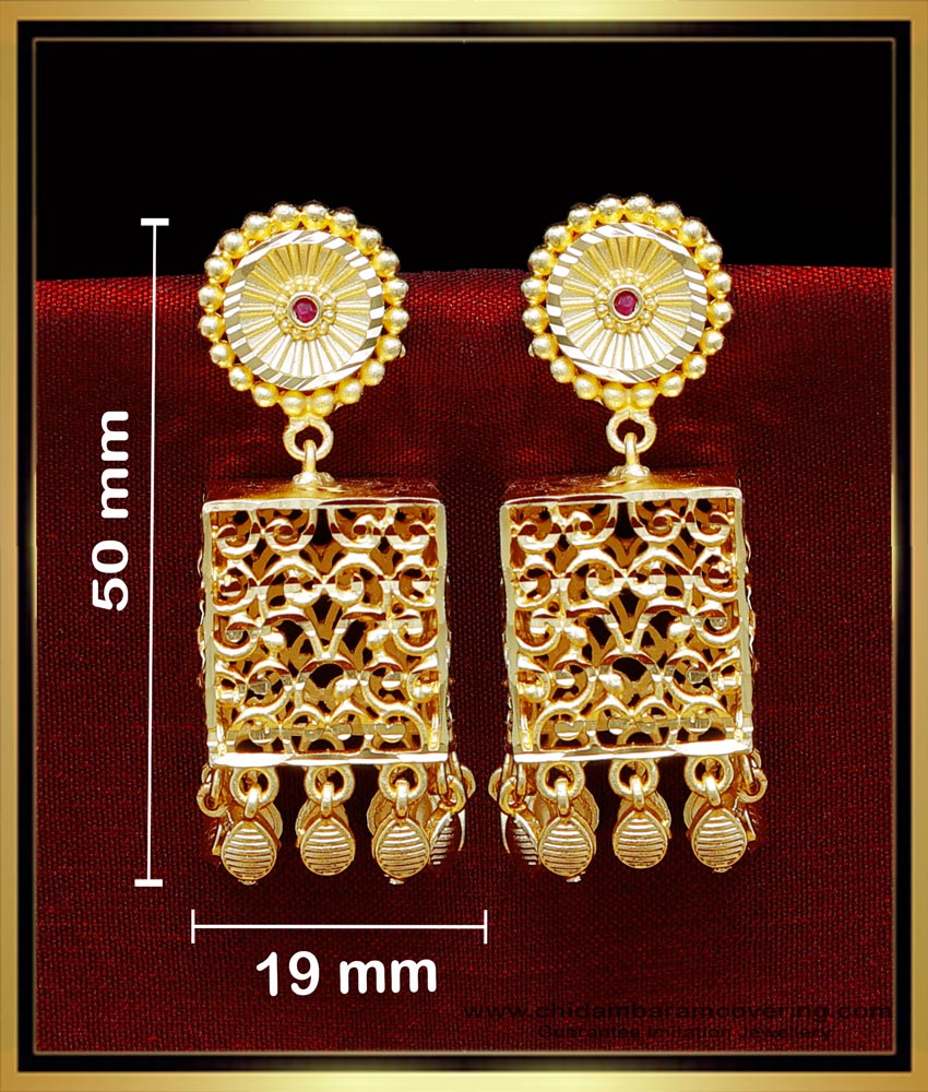 Traditional jhumkas online, gold jhumkas online, 2 gram gold earrings new design, 2 gram gold jhumka designs, New jhumka design gold, jhumkas gold plated, yellow gold earrings, jhumkas earrings, jhumkas gold designs, yellow gold earrings design