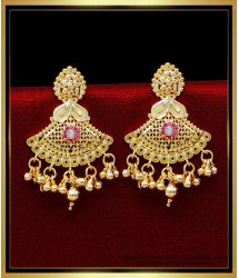 ERG2037 - Attractive Marriage Bridal 2 Gram Yellow Gold Earrings