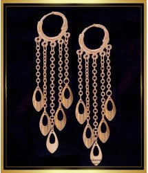 ERG2039 - Stylish Western Earrings Rose Gold Hoop Earrings for Girls