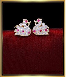 ERG2047 - New Model Swan Design Impon Stud Earrings for Women